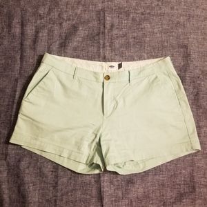 Mint green casual shorts